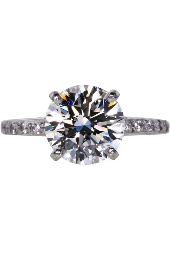 1 Carat Ct VS Lab Grown Diamond Engagement Ring Solitaire Round Created in 14k White Gold Real Genuine for Women Golds