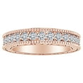 thumbnail image 1 of AFFY 1 Carat (Ctw) Round Cut White Natural Diamond Eternity Anniversary Wedding Band Ring In 14k Solid Rose Gold Ring Size-9, 1 of 1
