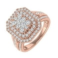 thumbnail image 1 of 1 Carat Cushion Cut Diamond Engagement Ring in 14K Rose Gold - IGI Certified (Ring Size 9.75), 1 of 7