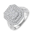 thumbnail image 1 of 1 Carat Cushion Cut Diamond Engagement Ring in 14K White Gold - IGI Certified (Ring Size 7.75), 1 of 7