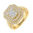 thumbnail image 1 of 1 Carat Cushion Cut Diamond Engagement Ring in 14K Yellow Gold (Ring Size 7.5) (I1-I2 Clarity), 1 of 4