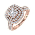 thumbnail image 1 of 1 Carat Cushion Shape Halo Diamond Engagement Ring in 14K Rose Gold (Ring Size 6), 1 of 6