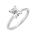 thumbnail image 1 of 1 Carat DEW Radiant-Cut Moissanite 10K White Gold Solitaire Engagement Ring, 1 of 4