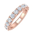 thumbnail image 1 of 1 Carat Diaamond Wedding Band Ring in 14K Rose Gold (Ring Size 5) (SI1-SI2 Clarity), 1 of 5