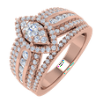 thumbnail image 1 of 1 Carat Diamond Engagement Ring Band in 10K Rose Gold (Ring Size 9.25), 1 of 4