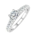 thumbnail image 1 of 1 Carat Diamond Engagement Ring in 10K White Gold (Ring Size 7), 1 of 4