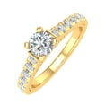 thumbnail image 1 of 1 Carat Diamond Engagement Ring in 10K Yellow Gold (Ring Size 10.25), 1 of 5