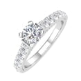 thumbnail image 1 of 1 Carat Diamond Engagement Ring in 14K White Gold - IGI Certified (Ring Size 7.25) (I1-I2 Clarity), 1 of 7
