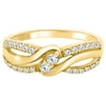 thumbnail image 1 of 1 Carat Diamond Engagement Wedding Ring In 14K Solid Rose, White & Yellow Gold, 1 of 3