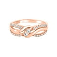 thumbnail image 1 of 1 Carat Diamond Engagement Wedding Ring In 14K Solid Rose, White & Yellow Gold, 1 of 3