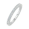thumbnail image 1 of 1 Carat Diamond Eternity Wedding Band in 14K White Gold (Ring Size 7.5) (I1-I2 Clarity), 1 of 4