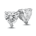 thumbnail image 1 of 1 Carat Diamond Heart Studs, 1 of 1