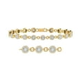 thumbnail image 1 of 1 Carat Diamond Link Bracelet in 18K Yellow Gold over Sterling Silver (7.5 Inch), 1 of 3