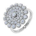 thumbnail image 1 of 1 Carat Diamond Ring Band in 10K White Gold (Ring Size 5.25), 1 of 5