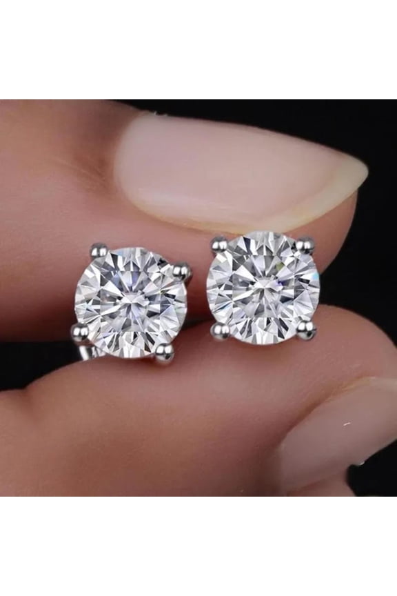 1 Carat Diamond Stud Earrings, Certified Diamond Studs, Round Diamond Stud Earrings