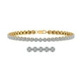 thumbnail image 1 of 1 Carat Diamond Tennis Bracelet in 10K Yellow Gold (7.5 Inch), 1 of 3