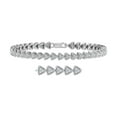 thumbnail image 1 of 1 Carat Diamond Triangle Shaped Link Bracelet in 925 Sterling Silver (7.5 Inch), 1 of 3