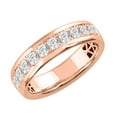 thumbnail image 1 of 1 Carat Diamond Unisex Wedding Band Ring in 14K Rose Gold (Ring Size 11.75), 1 of 3