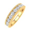 thumbnail image 1 of 1 Carat Diamond Wedding Band Ring in 10K Yellow Gold (Ring Size 5.75), 1 of 4
