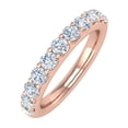 thumbnail image 1 of 1 Carat Diamond Wedding Band Ring in 14K Rose Gold (Ring Size 10.25), 1 of 4