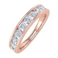 thumbnail image 1 of 1 Carat Diamond Wedding Band Ring in 14K Rose Gold (Ring Size 5) - IGI Certified, 1 of 4