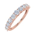 thumbnail image 1 of 1 Carat Diamond Wedding Band Ring in 14K Rose Gold (Ring Size 5), 1 of 4