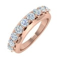 thumbnail image 1 of 1 Carat Diamond Wedding Band Ring in 14K Rose Gold (Ring Size 9) - IGI Certified (SI1-SI2 Clarity), 1 of 5