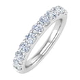 thumbnail image 1 of 1 Carat Diamond Wedding Band Ring in 14K White Gold (Ring Size 4.25) - IGI Certified, 1 of 4