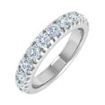 thumbnail image 1 of 1 Carat Diamond Wedding Band Ring in 14K White Gold (Ring Size 5.75) (SI1-SI2 Clarity), 1 of 4
