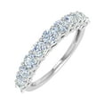 thumbnail image 1 of 1 Carat Diamond Wedding Band Ring in 14K White Gold (Ring Size 6) - IGI Certified, 1 of 4