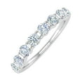 thumbnail image 1 of 1 Carat Diamond Wedding Band Ring in 14K White Gold (Ring Size 7.25) (SI1-SI2 Clarity), 1 of 5