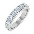 thumbnail image 1 of 1 Carat Diamond Wedding Band Ring in 14K White Gold (Ring Size 7.5) - IGI Certified (SI1-SI2 Clarity), 1 of 5