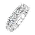 thumbnail image 1 of 1 Carat Diamond Wedding Band Ring in 14K White Gold (Ring Size 9.75) (SI1-SI2 Clarity), 1 of 4