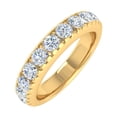 thumbnail image 1 of 1 Carat Diamond Wedding Band Ring in 14K Yellow Gold (Ring Size 4) (SI1-SI2 Clarity), 1 of 4