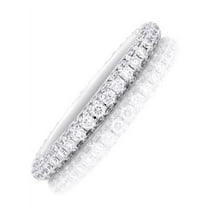 1 Carat Diamond Wedding Band Ring on 10k White Gold