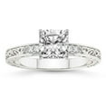 thumbnail image 1 of IGI Certified 1 Carat Cushion Shape Lab Grown Diamond Engagement Ring | 14K White Gold | Antique Allure Vintage Lab Diamond Ring | FG-VS1-VS2 Quality Friendly Diamonds, 1 of 6