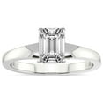thumbnail image 1 of 1 Carat IGI Certified Emerald Shape Lab Grown Diamond Engagement Ring | 14K White Gold | Arielle Solitaire Diamond Ring | FG-VS1-VS2 Quality Friendly Diamonds, 1 of 4