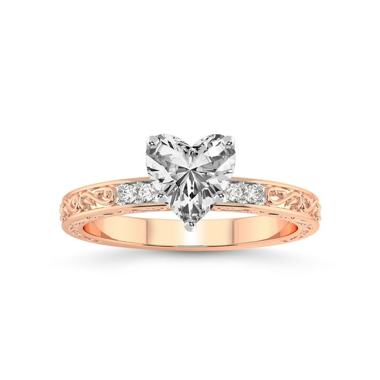 Vintage lab created store diamond engagement rings