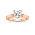 thumbnail image 1 of 1 Carat IGI Certified Heart Shape Lab Grown Diamond Engagement Ring | 14K Rose Gold | Arielle Solitaire Lab Diamond Ring | FG-VS1-VS2 Quality Friendly Diamonds, 1 of 5