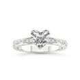 thumbnail image 1 of IGI Certified 1 Carat Heart Shape Lab Grown Diamond Engagement Ring | 14K White Gold | Antique Allure Vintage Lab Diamond Ring | FG-VS1-VS2 Quality Friendly Diamonds, 1 of 6