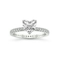thumbnail image 1 of 1 Carat IGI Certified Heart Shape Lab Grown Diamond Engagement Ring | 14K White Gold | Claire Full Eternity Lab Diamond Ring | FG-VS1-VS2 Quality Friendly Diamonds, 1 of 5