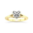 thumbnail image 1 of 1 Carat IGI Certified Heart Shape Lab Grown Diamond Engagement Ring | 14K Yellow Gold | Cynthia Split Shank Lab Diamond Ring | FG-VS1-VS2 Quality Friendly Diamonds, 1 of 5