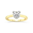 thumbnail image 1 of 1 Carat IGI Certified Heart Shape Lab Grown Diamond Engagement Ring | 14K Yellow Gold | Mystic Secret Halo Lab Diamond Ring | FG-VS1-VS2 Quality Friendly Diamonds, 1 of 4