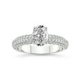 thumbnail image 1 of 1 Carat IGI Certified Oval Shape Lab Grown Diamond Engagement Ring | 14K White Gold | Casimer Secret Halo Lab Diamond Ring | FG-VS1-VS2 Quality Friendly Diamonds, 1 of 1