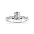 thumbnail image 1 of 1 Carat IGI Certified Oval Shape Lab Grown Diamond Engagement Ring | 14K White Gold |Charm Of Love Eternity Lab Diamond Ring | FG-VS1-VS2 Quality Friendly Diamonds, 1 of 1