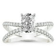 thumbnail image 1 of IGI Certified 1 Carat Oval Shape Lab Grown Diamond Engagement Ring | 14K White Gold | Antique Allure Vintage Lab Diamond Ring | FG-VS1-VS2 Quality Friendly Diamonds, 1 of 6