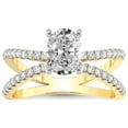 thumbnail image 1 of IGI Certified 1 Carat Oval Shape Lab Grown Diamond Engagement Ring | 14K White Gold | Antique Allure Vintage Lab Diamond Ring | FG-VS1-VS2 Quality Friendly Diamonds, 1 of 6