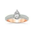 thumbnail image 1 of 1 Carat IGI Certified Pear Shape Lab Grown Diamond Engagement Ring | 14K Rose Gold | Casimer Secret Halo Lab Diamond Ring | FG-VS1-VS2 Quality Friendly Diamonds, 1 of 1