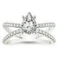 thumbnail image 1 of IGI Certified 1 Carat Pear Shape Lab Grown Diamond Engagement Ring | 14K White Gold | Antique Allure Vintage Lab Diamond Ring | FG-VS1-VS2 Quality Friendly Diamonds, 1 of 6