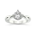 thumbnail image 1 of 1 Carat IGI Certified Pear Shape Lab Grown Diamond Engagement Ring | 14K White Gold | Intertwine Bliss Solitaire Lab Diamond Ring | FG-VS1-VS2 Quality Friendly Diamonds, 1 of 5